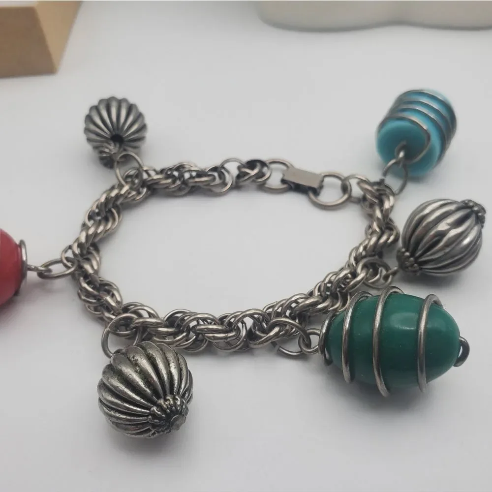 Hot air balloon wire‎ wrapped bracelet nostalgic dreamy gift